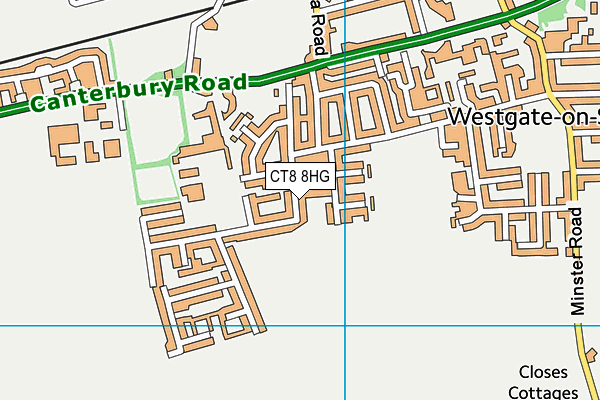 CT8 8HG map - OS VectorMap District (Ordnance Survey) CT8 8HG map - OS VectorMap District (Ordnance Survey)
