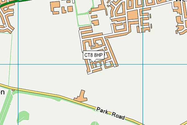 CT8 8HP map - OS VectorMap District (Ordnance Survey) CT8 8HP map - OS VectorMap District (Ordnance Survey)