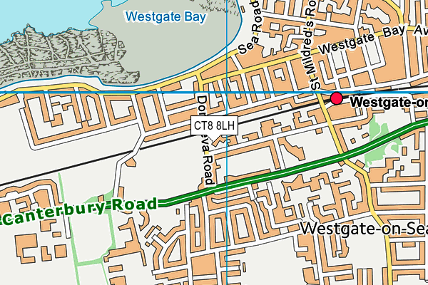 CT8 8LH map - OS VectorMap District (Ordnance Survey) CT8 8LH map - OS VectorMap District (Ordnance Survey)