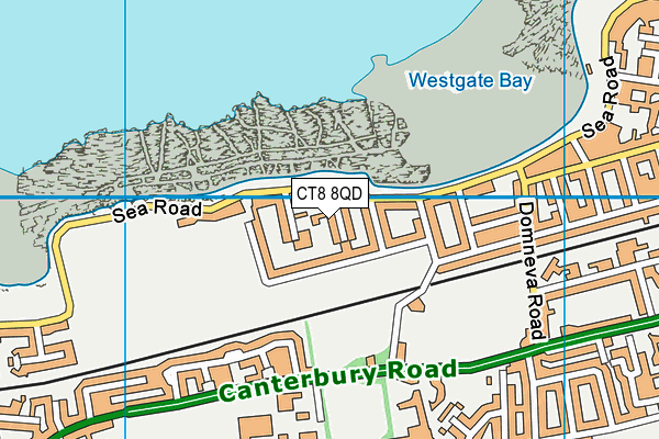 CT8 8QD map - OS VectorMap District (Ordnance Survey) CT8 8QD map - OS VectorMap District (Ordnance Survey)