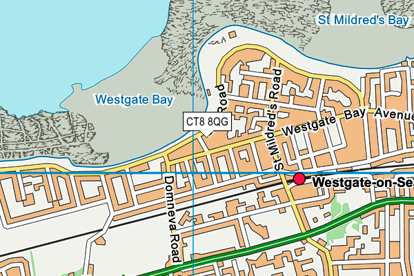 CT8 8QG map - OS VectorMap District (Ordnance Survey) CT8 8QG map - OS VectorMap District (Ordnance Survey)