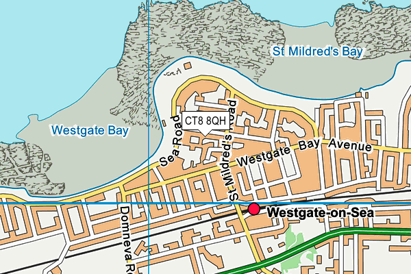 CT8 8QH map - OS VectorMap District (Ordnance Survey) CT8 8QH map - OS VectorMap District (Ordnance Survey)