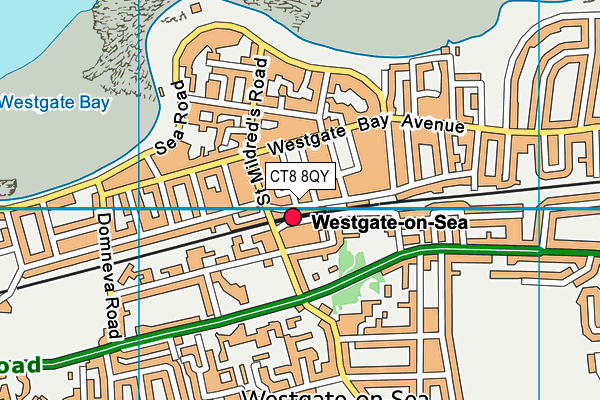 CT8 8QY map - OS VectorMap District (Ordnance Survey) CT8 8QY map - OS VectorMap District (Ordnance Survey)