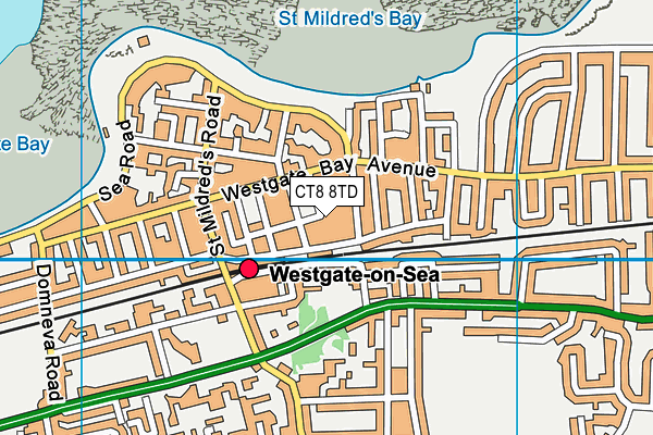 CT8 8TD map - OS VectorMap District (Ordnance Survey) CT8 8TD map - OS VectorMap District (Ordnance Survey)