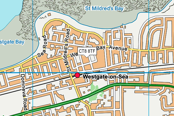 CT8 8TF map - OS VectorMap District (Ordnance Survey) CT8 8TF map - OS VectorMap District (Ordnance Survey)