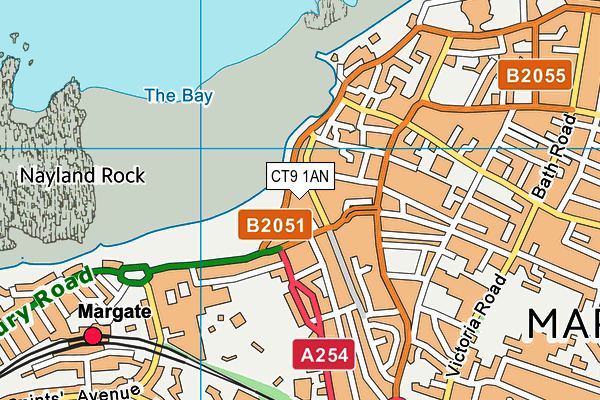 CT9 1AN map - OS VectorMap District (Ordnance Survey) CT9 1AN map - OS VectorMap District (Ordnance Survey)