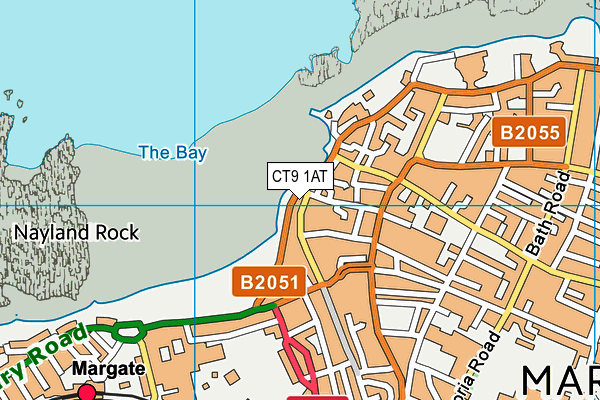 CT9 1AT map - OS VectorMap District (Ordnance Survey) CT9 1AT map - OS VectorMap District (Ordnance Survey)