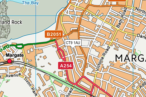 CT9 1AU map - OS VectorMap District (Ordnance Survey) CT9 1AU map - OS VectorMap District (Ordnance Survey)