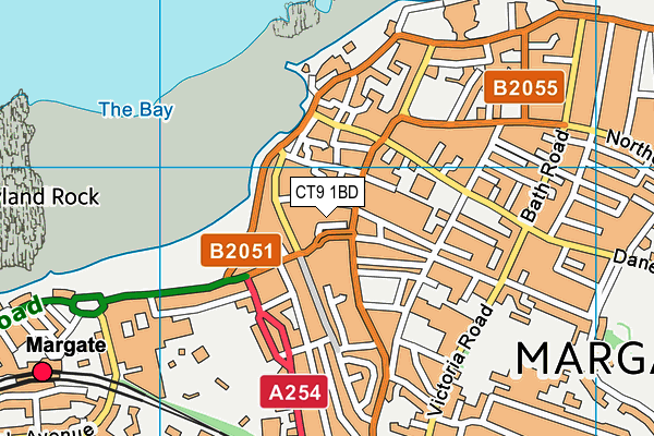 CT9 1BD map - OS VectorMap District (Ordnance Survey) CT9 1BD map - OS VectorMap District (Ordnance Survey)