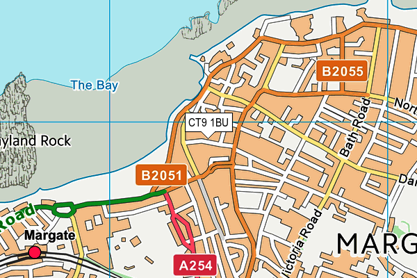 CT9 1BU map - OS VectorMap District (Ordnance Survey) CT9 1BU map - OS VectorMap District (Ordnance Survey)