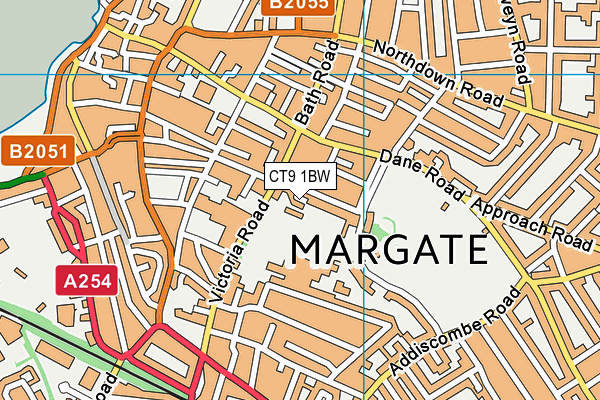 CT9 1BW map - OS VectorMap District (Ordnance Survey) CT9 1BW map - OS VectorMap District (Ordnance Survey)