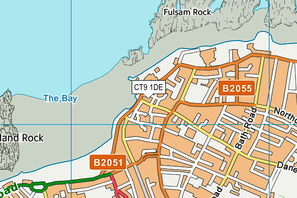 CT9 1DE map - OS VectorMap District (Ordnance Survey) CT9 1DE map - OS VectorMap District (Ordnance Survey)