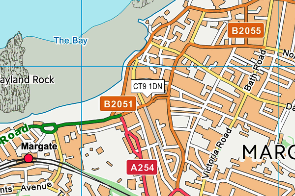 CT9 1DN map - OS VectorMap District (Ordnance Survey) CT9 1DN map - OS VectorMap District (Ordnance Survey)