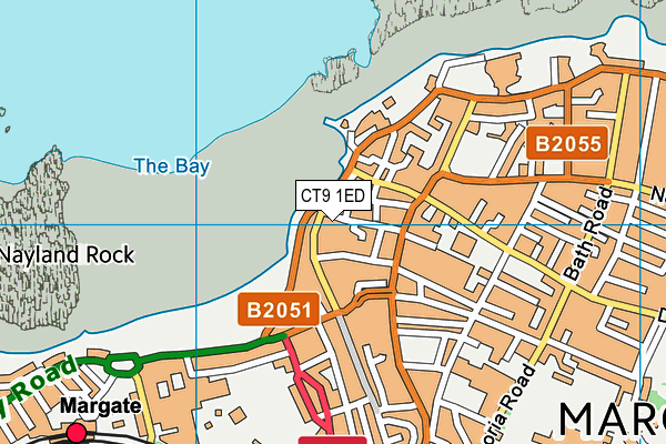 CT9 1ED map - OS VectorMap District (Ordnance Survey) CT9 1ED map - OS VectorMap District (Ordnance Survey)