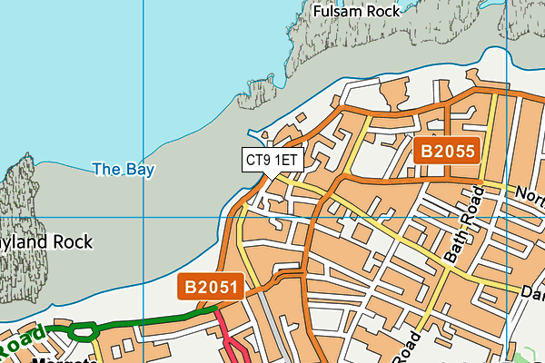 CT9 1ET map - OS VectorMap District (Ordnance Survey) CT9 1ET map - OS VectorMap District (Ordnance Survey)