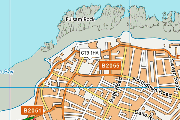 CT9 1HA map - OS VectorMap District (Ordnance Survey) CT9 1HA map - OS VectorMap District (Ordnance Survey)