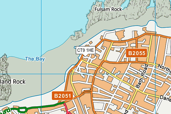 CT9 1HE map - OS VectorMap District (Ordnance Survey) CT9 1HE map - OS VectorMap District (Ordnance Survey)
