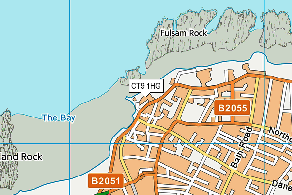 CT9 1HG map - OS VectorMap District (Ordnance Survey) CT9 1HG map - OS VectorMap District (Ordnance Survey)