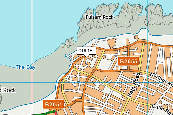 CT9 1HJ map - OS VectorMap District (Ordnance Survey) CT9 1HJ map - OS VectorMap District (Ordnance Survey)