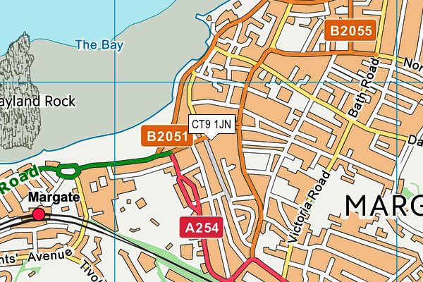 CT9 1JN map - OS VectorMap District (Ordnance Survey) CT9 1JN map - OS VectorMap District (Ordnance Survey)