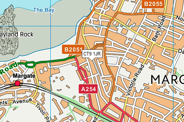 CT9 1JR map - OS VectorMap District (Ordnance Survey) CT9 1JR map - OS VectorMap District (Ordnance Survey)
