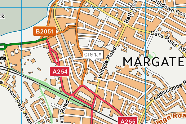 CT9 1JY map - OS VectorMap District (Ordnance Survey) CT9 1JY map - OS VectorMap District (Ordnance Survey)