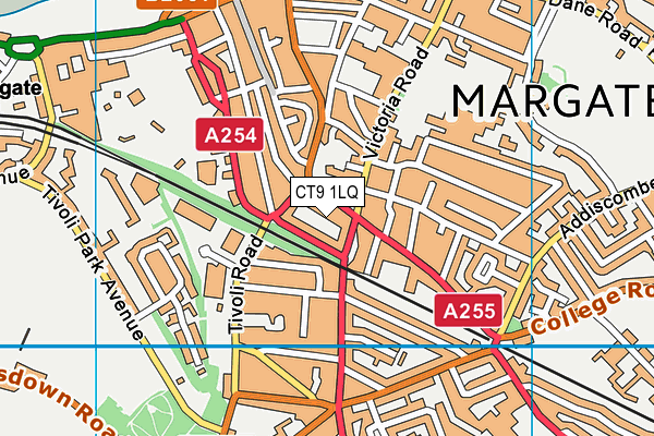 CT9 1LQ map - OS VectorMap District (Ordnance Survey) CT9 1LQ map - OS VectorMap District (Ordnance Survey)