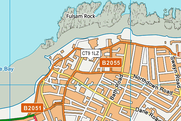 CT9 1LZ map - OS VectorMap District (Ordnance Survey) CT9 1LZ map - OS VectorMap District (Ordnance Survey)