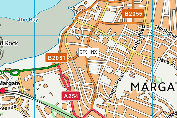 CT9 1NX map - OS VectorMap District (Ordnance Survey) CT9 1NX map - OS VectorMap District (Ordnance Survey)