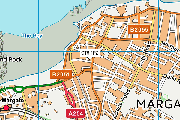 CT9 1PZ map - OS VectorMap District (Ordnance Survey) CT9 1PZ map - OS VectorMap District (Ordnance Survey)