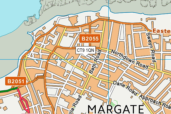 CT9 1QN map - OS VectorMap District (Ordnance Survey) CT9 1QN map - OS VectorMap District (Ordnance Survey)