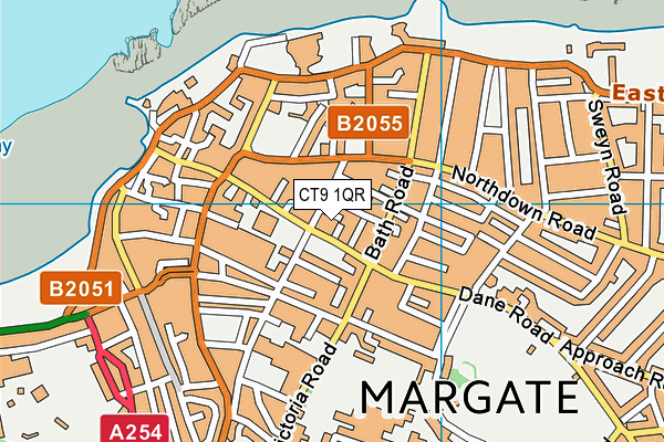 CT9 1QR map - OS VectorMap District (Ordnance Survey) CT9 1QR map - OS VectorMap District (Ordnance Survey)