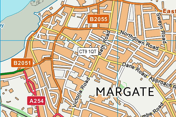 CT9 1QT map - OS VectorMap District (Ordnance Survey) CT9 1QT map - OS VectorMap District (Ordnance Survey)