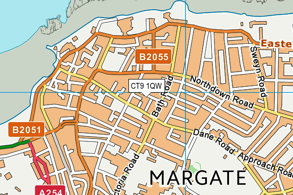 CT9 1QW map - OS VectorMap District (Ordnance Survey) CT9 1QW map - OS VectorMap District (Ordnance Survey)