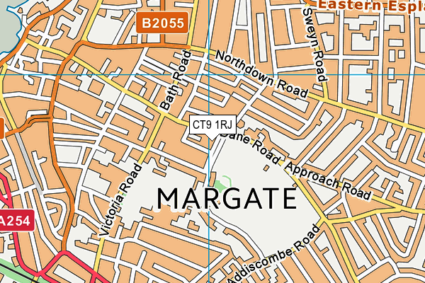 CT9 1RJ map - OS VectorMap District (Ordnance Survey) CT9 1RJ map - OS VectorMap District (Ordnance Survey)
