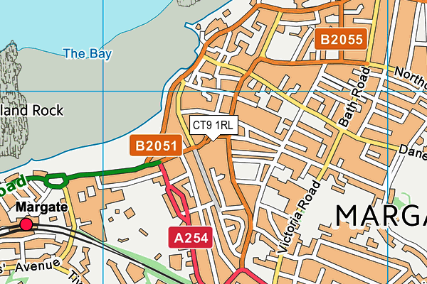 CT9 1RL map - OS VectorMap District (Ordnance Survey) CT9 1RL map - OS VectorMap District (Ordnance Survey)