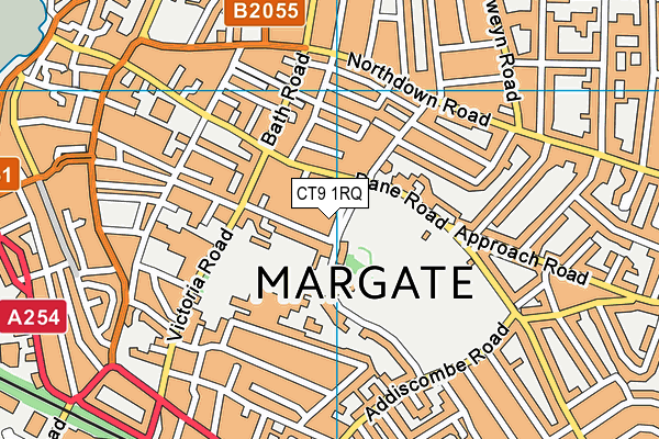 CT9 1RQ map - OS VectorMap District (Ordnance Survey) CT9 1RQ map - OS VectorMap District (Ordnance Survey)