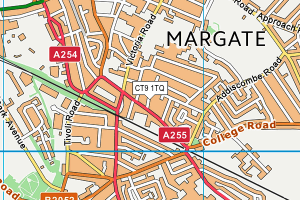 CT9 1TQ map - OS VectorMap District (Ordnance Survey) CT9 1TQ map - OS VectorMap District (Ordnance Survey)