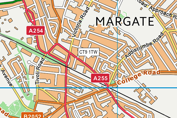 CT9 1TW map - OS VectorMap District (Ordnance Survey) CT9 1TW map - OS VectorMap District (Ordnance Survey)