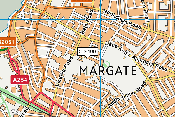 CT9 1UD map - OS VectorMap District (Ordnance Survey) CT9 1UD map - OS VectorMap District (Ordnance Survey)