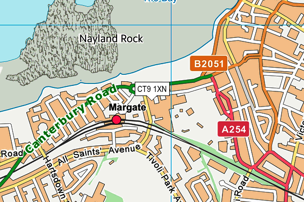 CT9 1XN map - OS VectorMap District (Ordnance Survey) CT9 1XN map - OS VectorMap District (Ordnance Survey)