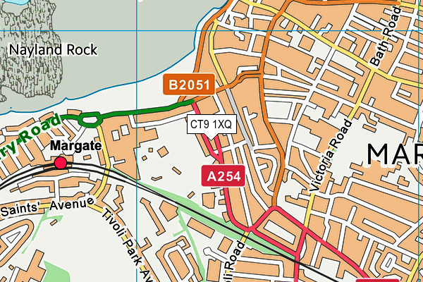 CT9 1XQ map - OS VectorMap District (Ordnance Survey) CT9 1XQ map - OS VectorMap District (Ordnance Survey)