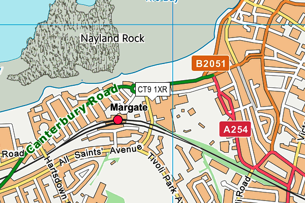 CT9 1XR map - OS VectorMap District (Ordnance Survey) CT9 1XR map - OS VectorMap District (Ordnance Survey)