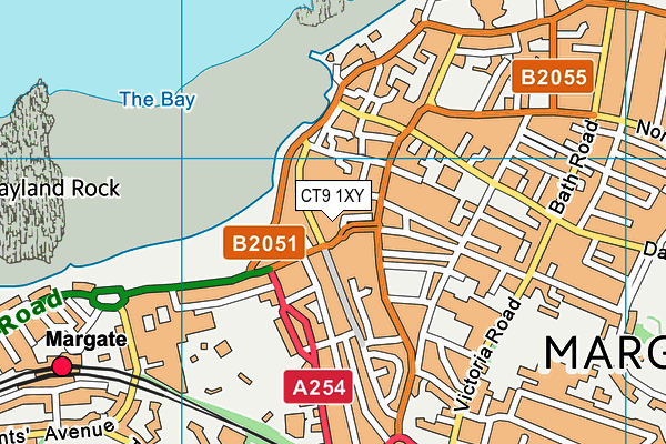 CT9 1XY map - OS VectorMap District (Ordnance Survey) CT9 1XY map - OS VectorMap District (Ordnance Survey)