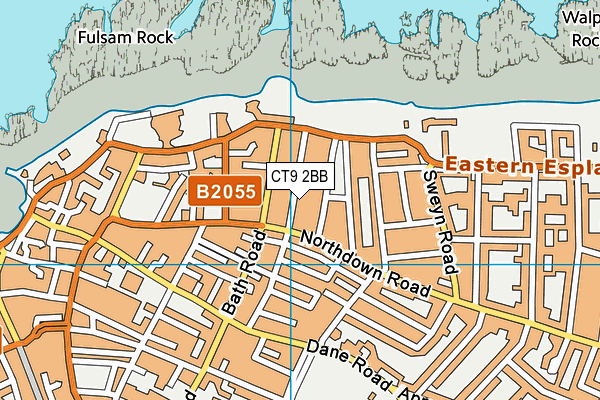 CT9 2BB map - OS VectorMap District (Ordnance Survey) CT9 2BB map - OS VectorMap District (Ordnance Survey)