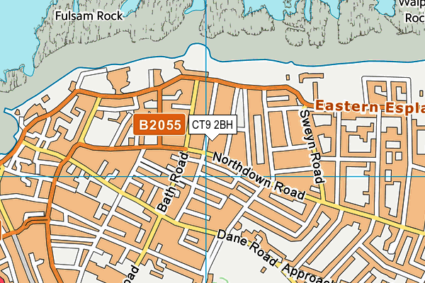 CT9 2BH map - OS VectorMap District (Ordnance Survey) CT9 2BH map - OS VectorMap District (Ordnance Survey)