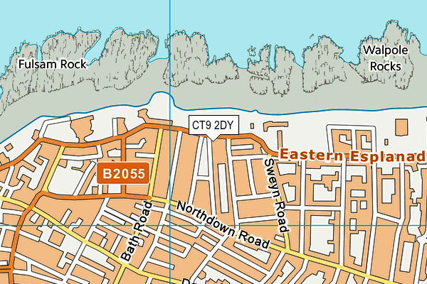 CT9 2DY map - OS VectorMap District (Ordnance Survey) CT9 2DY map - OS VectorMap District (Ordnance Survey)