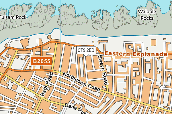 CT9 2ED map - OS VectorMap District (Ordnance Survey) CT9 2ED map - OS VectorMap District (Ordnance Survey)