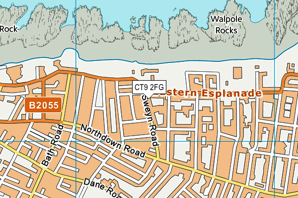 CT9 2FG map - OS VectorMap District (Ordnance Survey) CT9 2FG map - OS VectorMap District (Ordnance Survey)