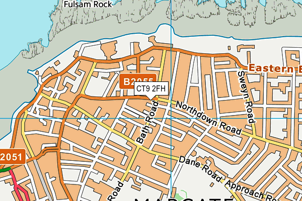 CT9 2FH map - OS VectorMap District (Ordnance Survey) CT9 2FH map - OS VectorMap District (Ordnance Survey)
